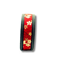 Walk4Dogs Halsband Floral Rot Small